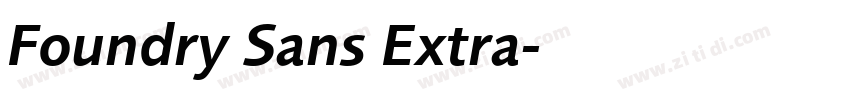 Foundry Sans Extra字体转换